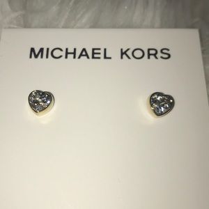 NWT Michael Kors Heart Shaped Earrings